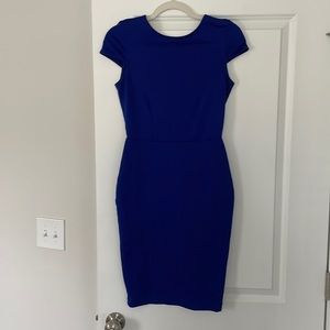 Royal blue cocktail dress